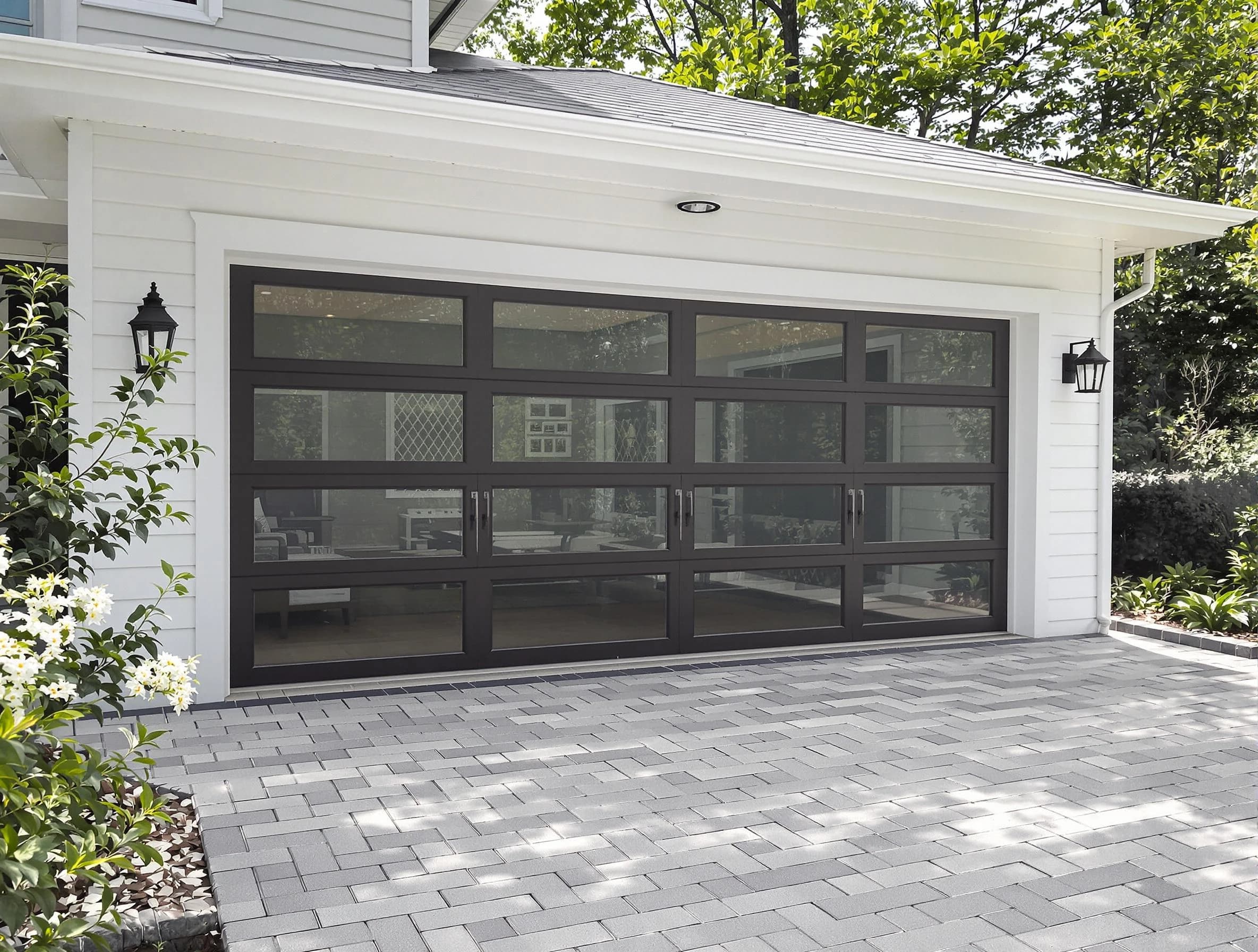 Brighton Garage Door Repair design specialist presenting custom garage door options to Brighton homeowner