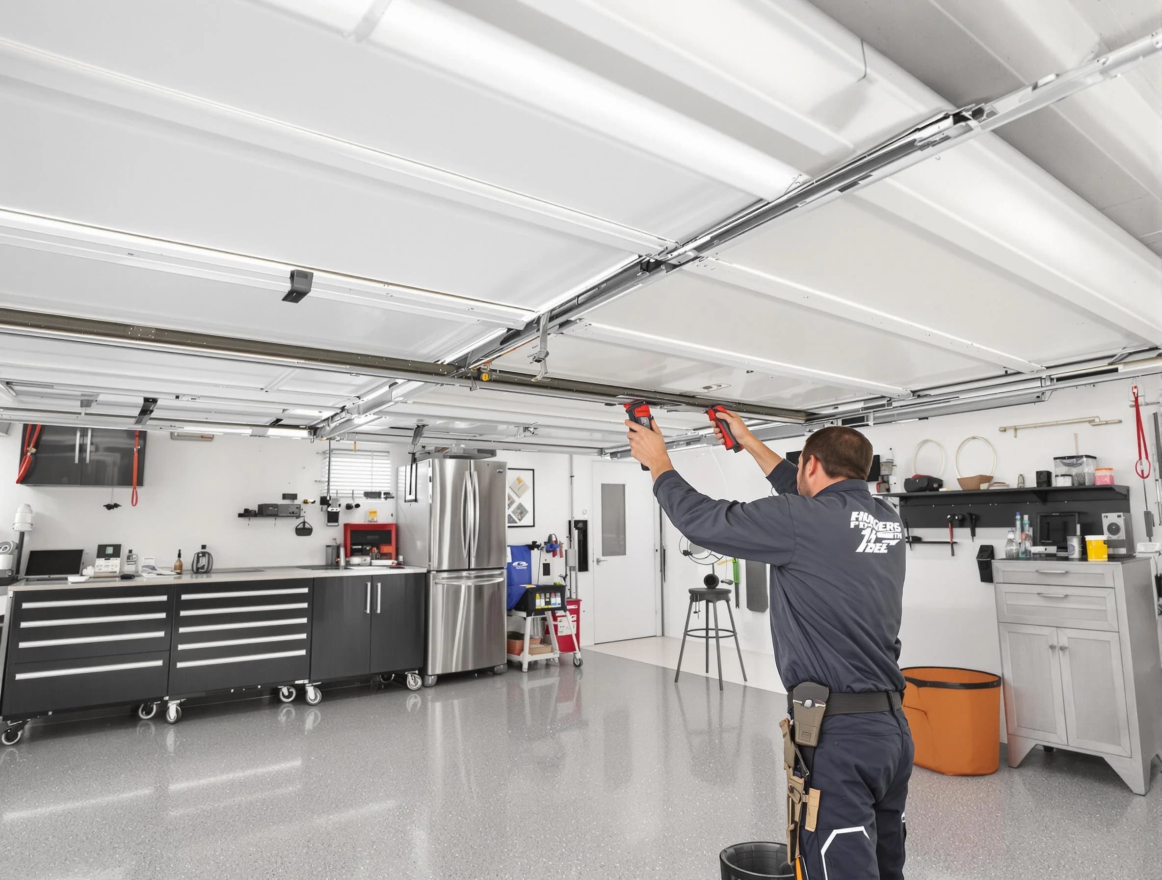 Overhead garage door repair service by Brighton Garage Door Repair in Brighton