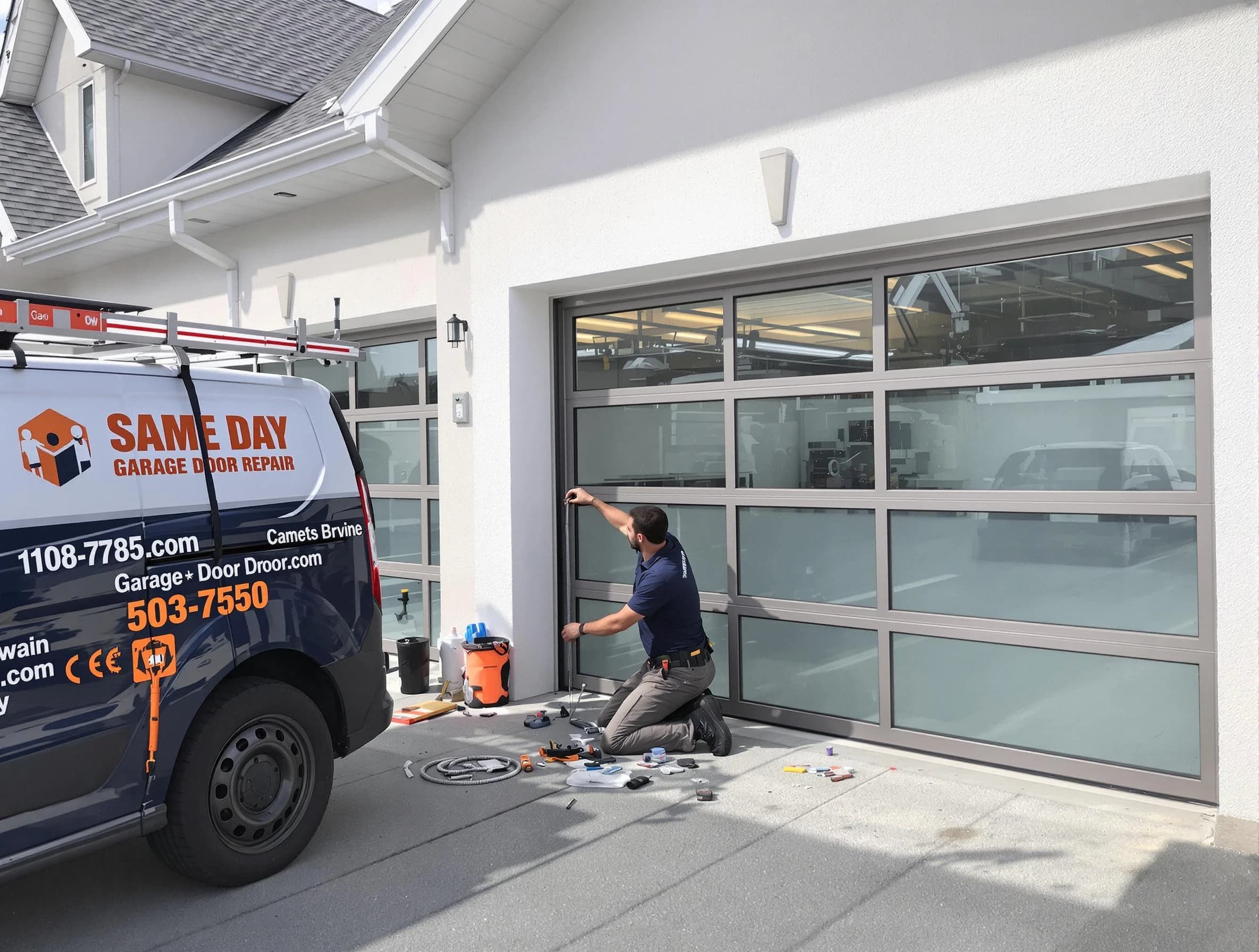 Same-day garage door repair service by Brighton Garage Door Repair in Brighton