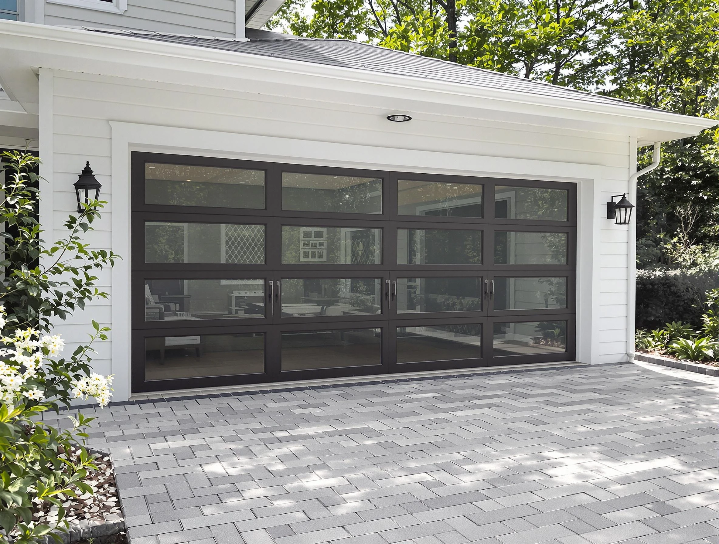 Brighton Garage Door Repair design specialist presenting custom garage door options to Brighton homeowner