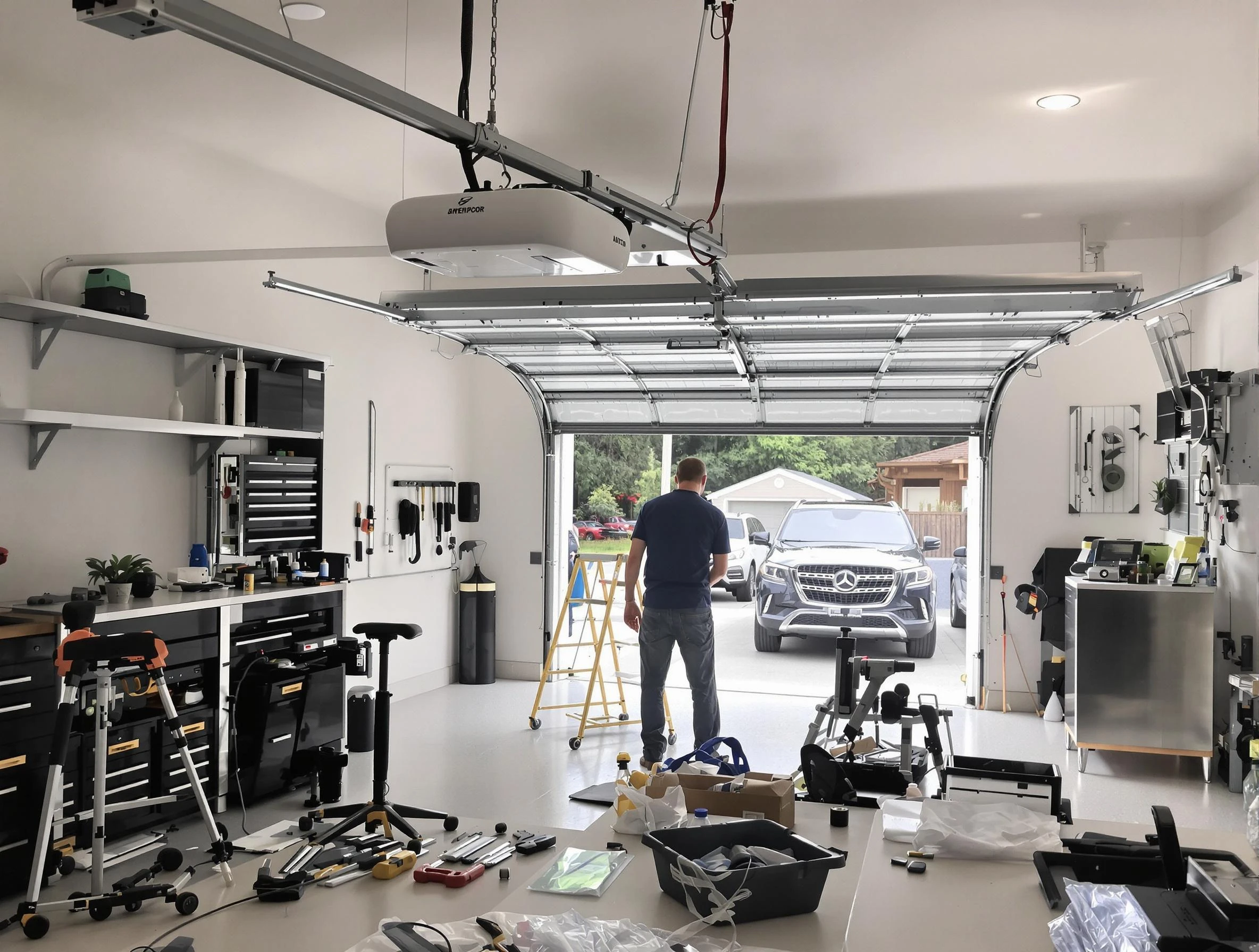Garage door opener installation by Brighton Garage Door Repair in Brighton