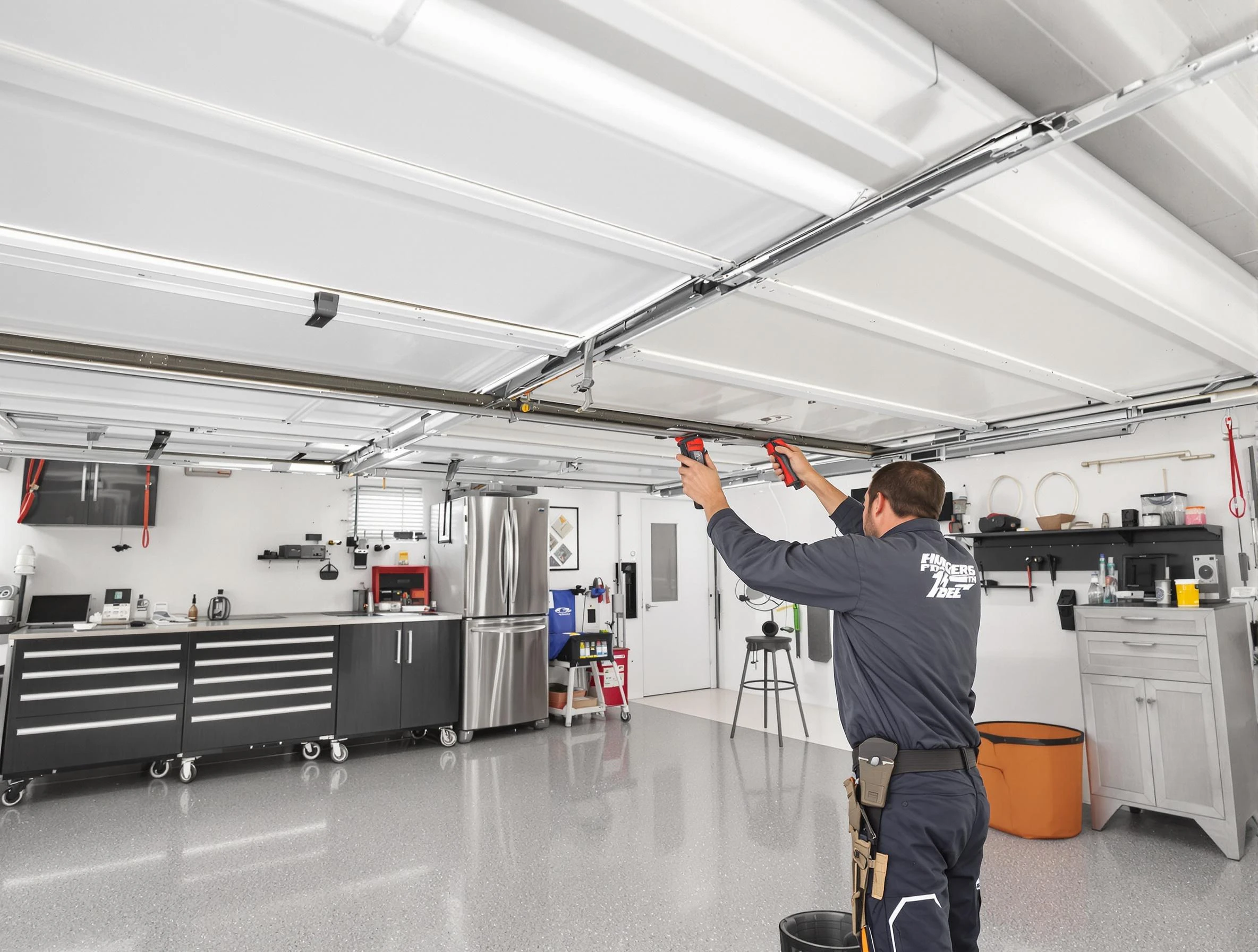 Overhead garage door repair service by Brighton Garage Door Repair in Brighton