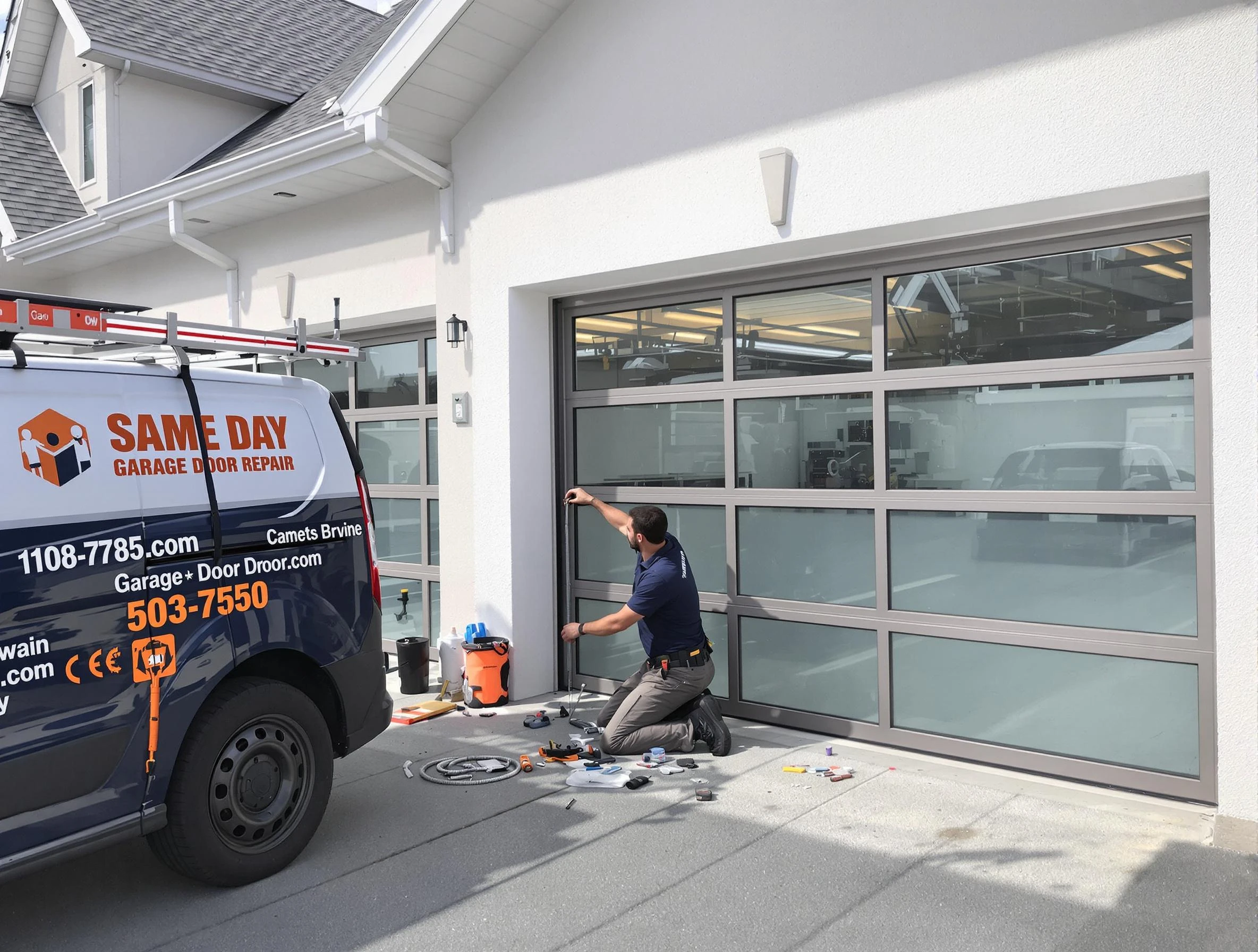 Same-day garage door repair service by Brighton Garage Door Repair in Brighton